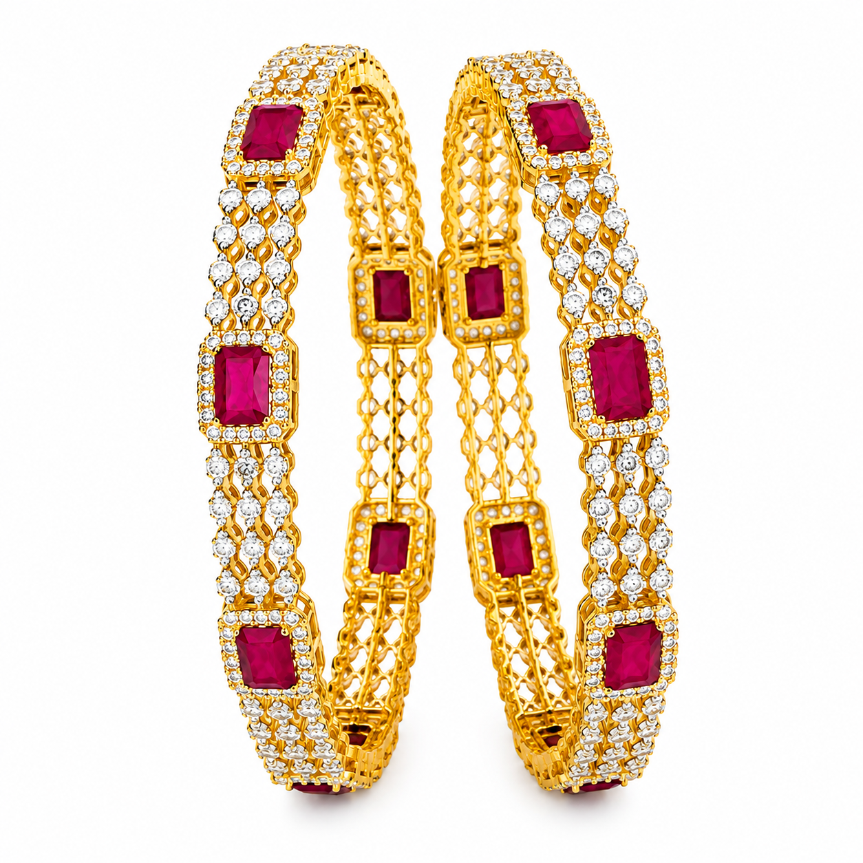 Ruby Red Crystal Bracelet